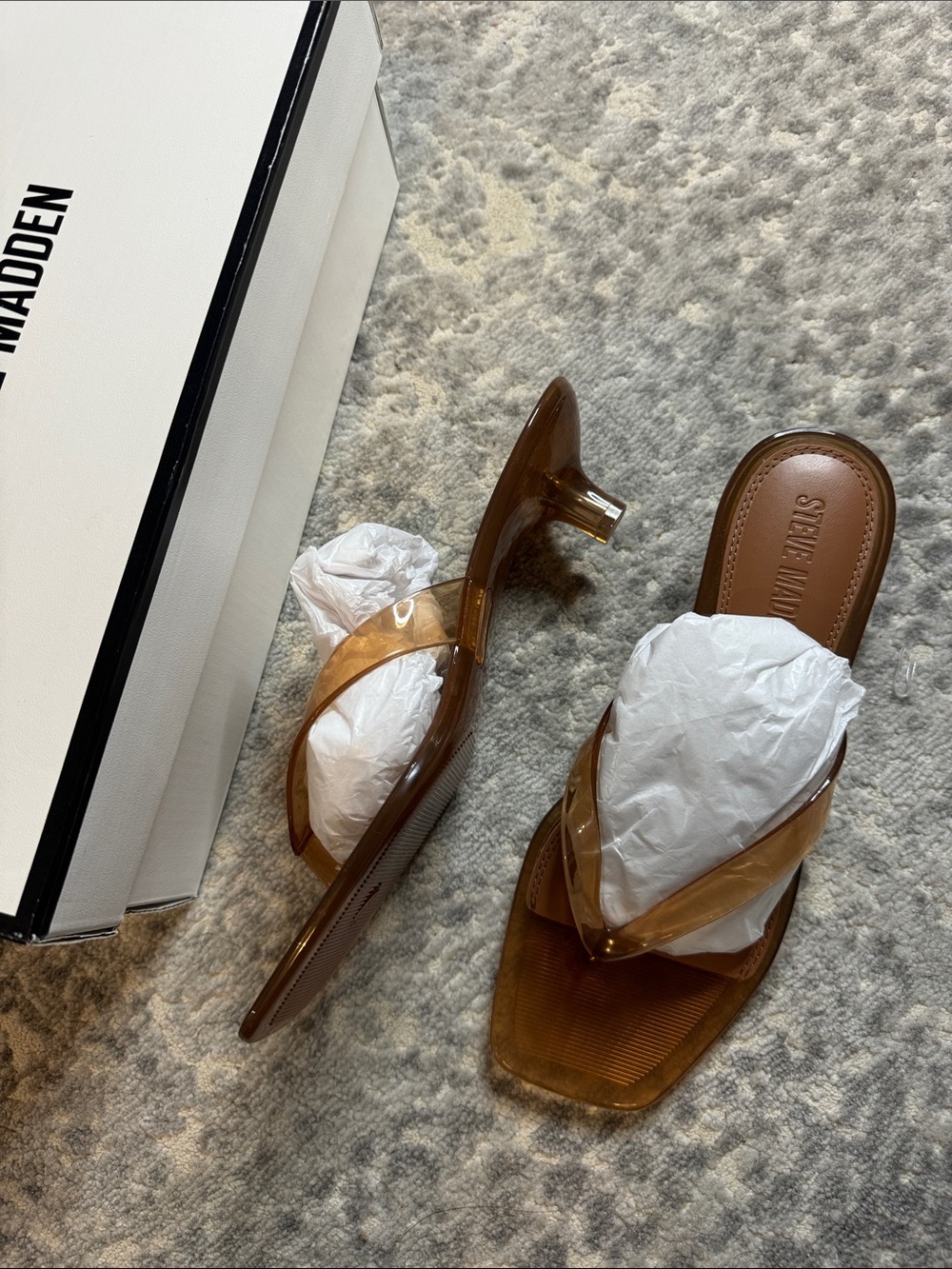 Steve Madden Tracy Jelly Kitten-Heel Sandals